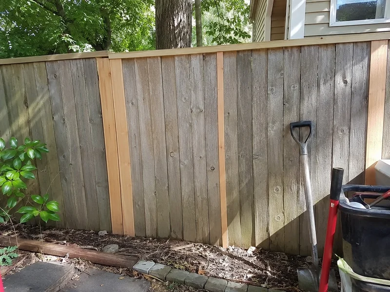 After: Carpentry & Timber, the same spot before and after.