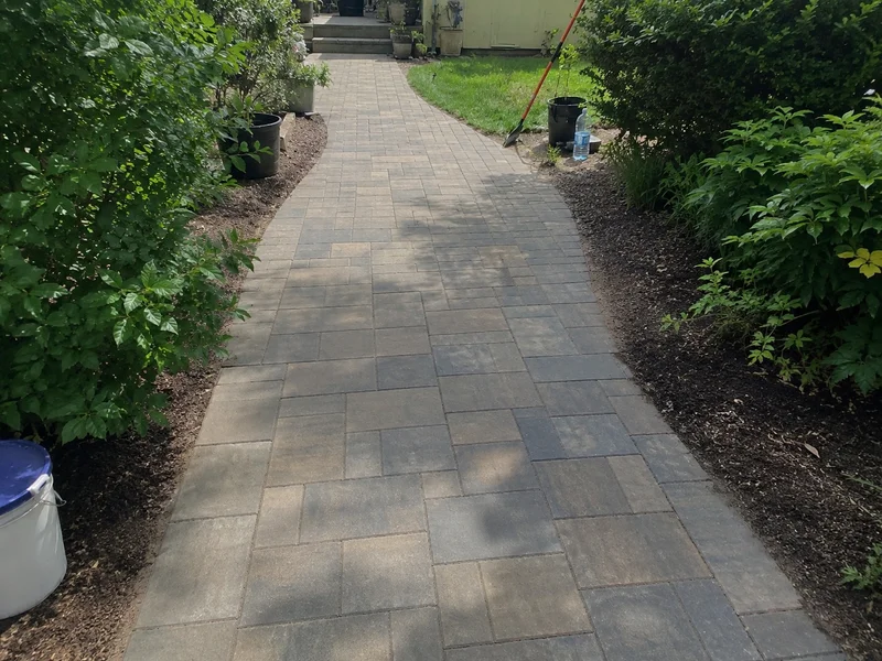 The same path after re-levelling